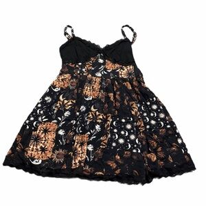 90s/Y2K Vintage Cosmic Aura Celestial/Butterfly Patchwork Babydoll Dress Multi M